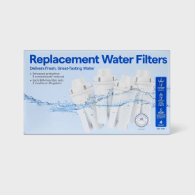 Enhanced Replacement Water Filters for Pitchers 4pk