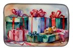 Christmas Gifts Dish Drying Mat Absorbent Dish Drying Mat Pad for Kitchen Counter Dish Drainer Mat for Countertop, 14 x 21", Multicolor