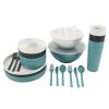 28-Piece Eco-Friendly Recycled Plastic Dinnerware Set