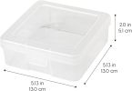 Pencil Case Boxes, 10-Pack, |Made in USA|, Plastic Bead Organizing Containers with Snap Lid for Arts, Crafts, Ephemera, Stickers, Dance Cheer