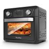 11QT Compact Air Fryer Toaster Oven, 1000W Convection Countertop Oven with Reference Menus, 2-Slice Toaster, Adjustable Time & Temperature