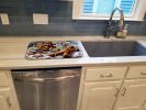 Christmas Gingerbread Dish Drying Mat Absorbent Dish Drying Mat Pad for Kitchen Counter Dish Drainer Mat for Countertop, 14 x 21", Multicolor