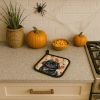 Black Pekingese Heirloom Fall Pair of Pot Holders Pair 7.5x7.5 Quilted Insulated Hot Pads Decorative Kitchen Gift Made in USA