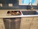 Christmas Cookies for Santa Dish Drying Mat Absorbent Dish Drying Mat Pad for Kitchen Counter Dish Drainer Mat for Countertop, 14 x 21", Multicolor