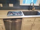 Christmas Snowmen Dish Drying Mat Absorbent Dish Drying Mat Pad for Kitchen Counter Dish Drainer Mat for Countertop, 14 x 21", Multicolor