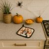 Beagle Heirloom Fall Pair of Pot Holders Pair 7.5x7.5 Quilted Insulated Hot Pads Decorative Kitchen Gift Made in USA