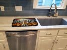 Golden Retriever Spooky Halloween Dish Drying Mat Absorbent Dish Drying Mat Pad for Kitchen Counter Dish Drainer Mat for Countertop, 14 x 21"