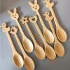 5 PC Bamboo Spoons, 6.3 inch Small Wooden Eating Spoon, Tiny Wood Honey Teaspoon for Coffee and Tea, Ice cream, Little Wooden Spoons For Daily Use