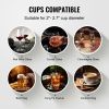 Electric Commercial Glass Washer, 5-Brush Bar Glass Cleaner, 1200 Cups/Hour Wine Glass Cleaning Machine, Bar Glass Washer for Champagne Glasses